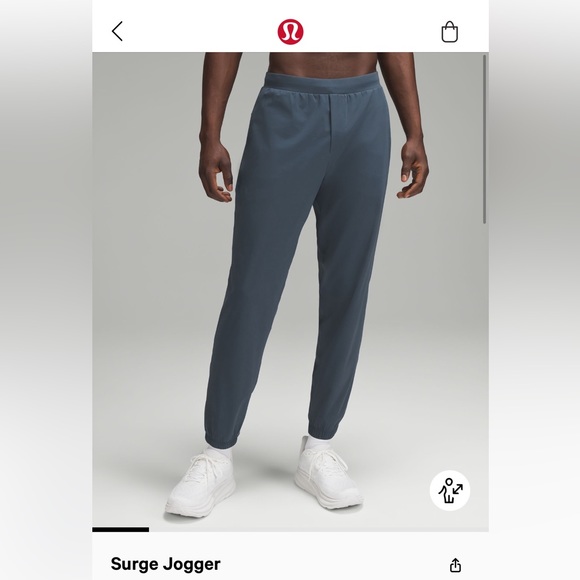 Men’s Lululemon “Surge Jogger” (Size: Medium w/ 29” inseam) (IRON BLUE)